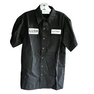 EXTREMELY RARE LUSH Vancouver Kitchen Uniform Shirt Front Snap Closure, Size S/P